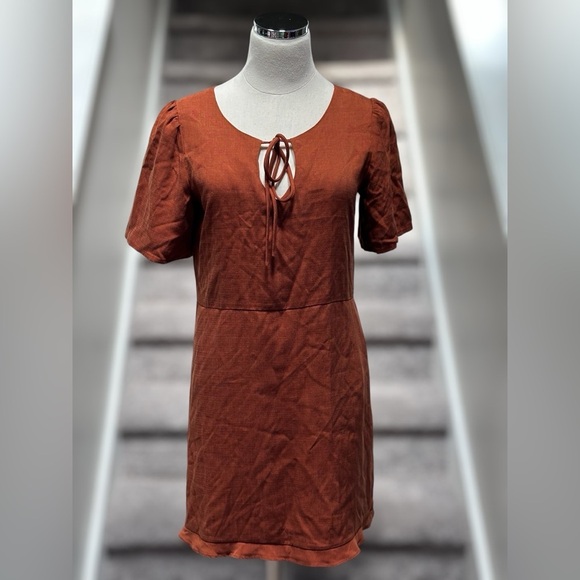 NEW VETTA Capsule The House Dress Haven in Terracotta Sustainable Boho Women’s S - Picture 10 of 15